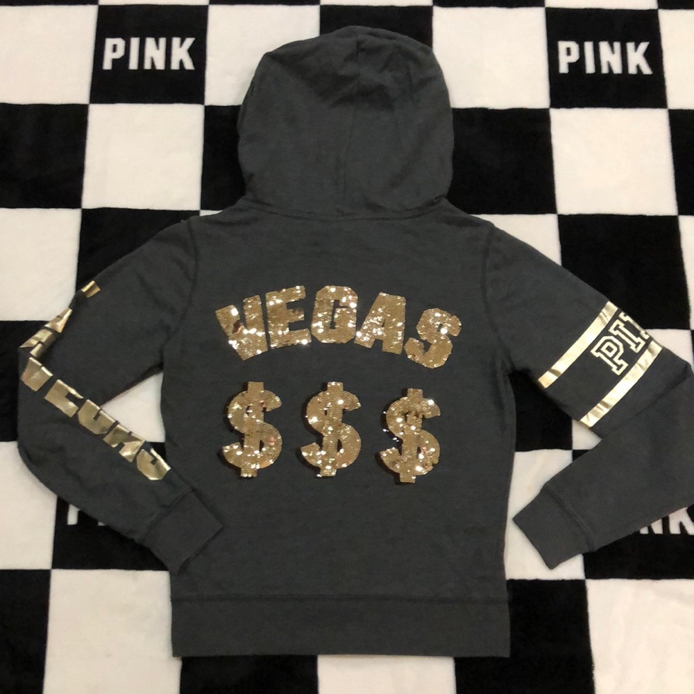 Las Vegas destination full zip $$$ signs HTF